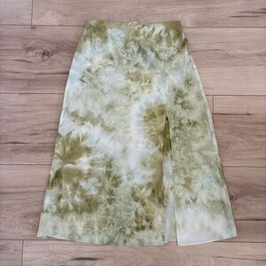 South Moon Under Olive Tie-Dye Skirt